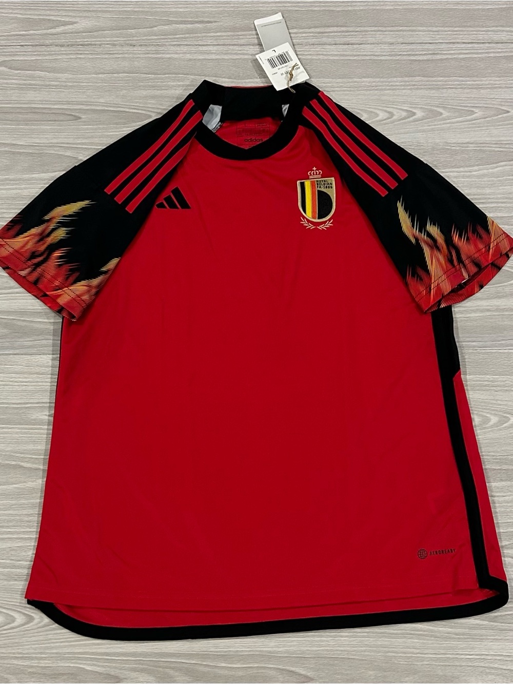 Adidas 2022/23 Belgium Home Soccer Jersey HE6631 Red Women’s Size Large